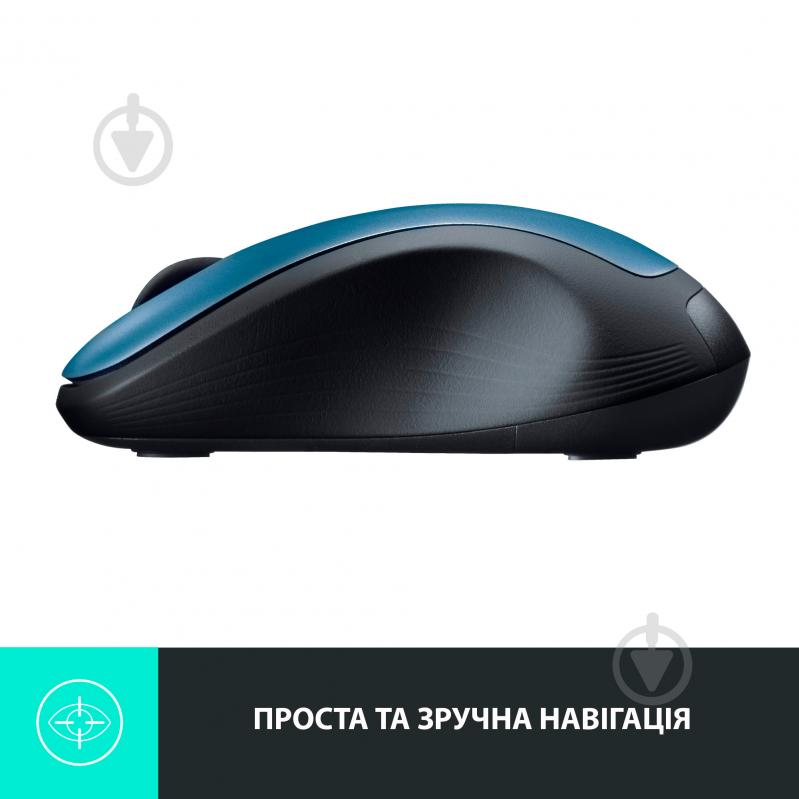 Миша Logitech Wireless Mouse M310 blue/black (910-005248) - фото 4