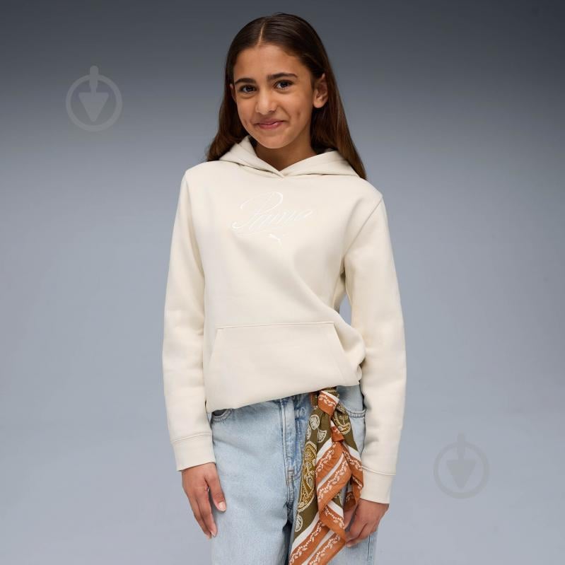 Джемпер Puma ESS SCRIPT Hoodie FL G 68872887 бежевый - фото 1 Джемпер Puma ESS SCRIPT Hoodie FL G 68872887 бежевый - фото 1