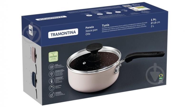 Ківш з кришкою Tramontina Tunis 2 л Pink (28723/418) - фото 2 Ківш з кришкою Tramontina Tunis 2 л Pink (28723/418) - фото 2