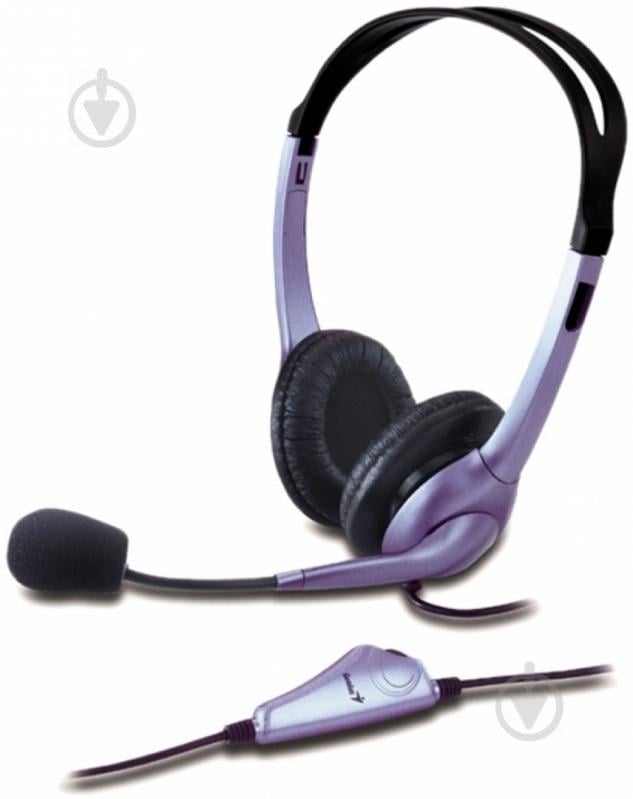 Гарнітура Genius HS-04S black/violet - фото 1