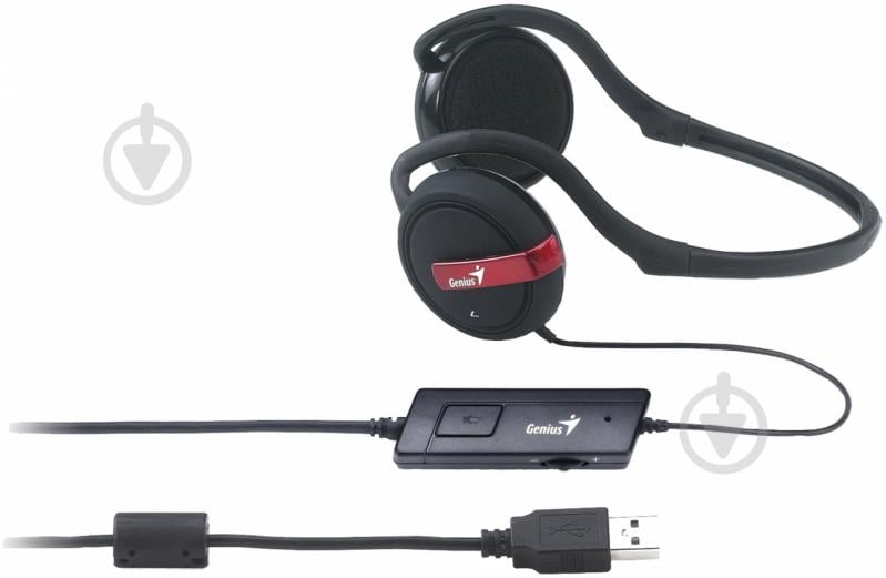 Гарнитура Genius HS-300U USB black (31710147100) - фото 2