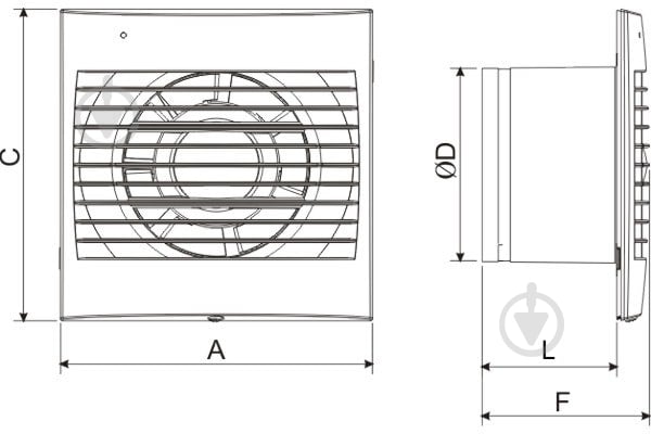 Витяжний вентилятор Soler&Palau для ванної DECOR-100 C - фото 6