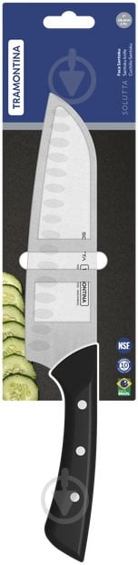 Ніж сантоку Tramontina Solutta 18,4 см 24256/107 - фото 2
