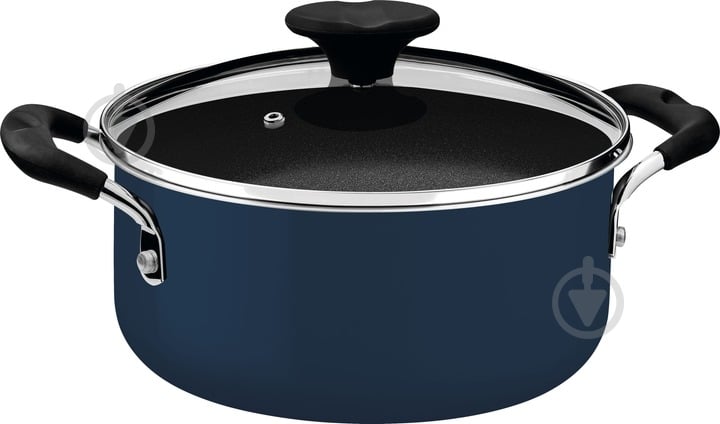 Кастрюля с крышкой Tramontina Tunis 2,9 л Blue (28722/120) - фото 1 Кастрюля с крышкой Tramontina Tunis 2,9 л Blue (28722/120) - фото 1