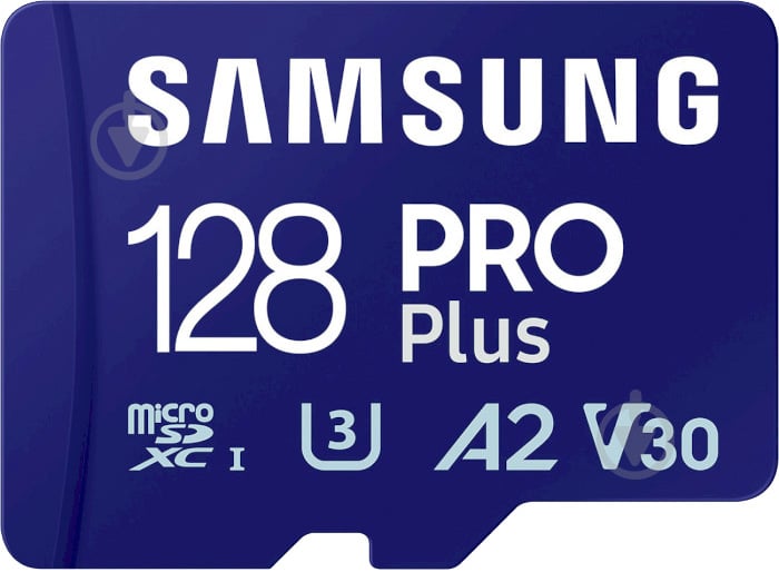 Карта памяти Samsung microSDXC 128 ГБ Class 10UHS-I Class 3 (U3) (MB-MD128SB/WW ) PRO Plus W/Reader - фото 2