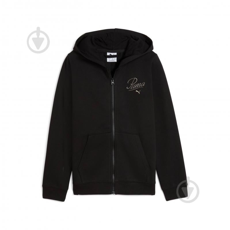 Джемпер Puma ESS SCRIPT Full-Zip Hoodie FL G 68925301 черный - фото 4 Джемпер Puma ESS SCRIPT Full-Zip Hoodie FL G 68925301 черный - фото 4