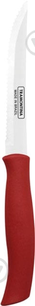 Ніж для стейка Tramontina Soft Plus red 127 мм 23661/175 - фото 1 Ніж для стейка Tramontina Soft Plus red 127 мм 23661/175 - фото 1