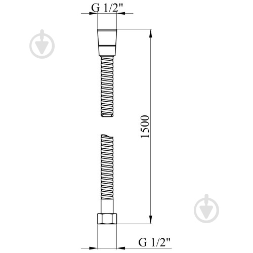 Шланг для душа Kroner KRM - 605 Anti - Twis 150 см - фото 3
