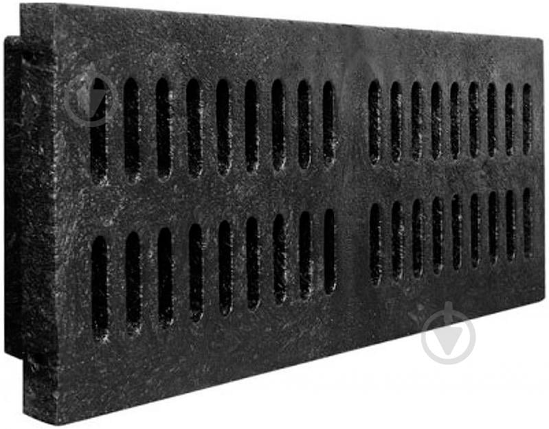 ? Решетка дождеприемника POLIMERPLAST 1000x310 мм A15 без замка черный ...