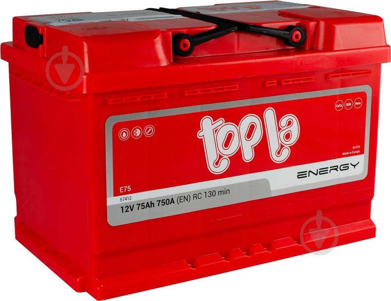 ᐉ Аккумулятор автомобильный Topla ENERGY 75Ah 750A 12V 108275 ...