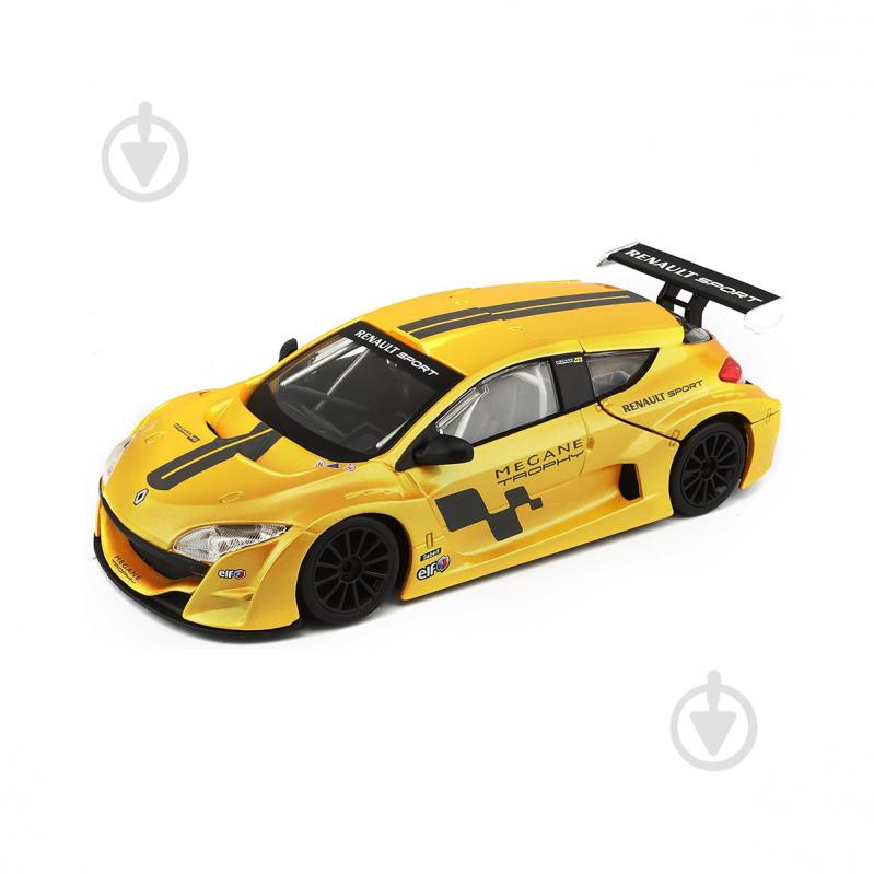 Автомодель Bburago 1:24 Renault Megane Trophy желтый металлик 18-22115 - фото 1