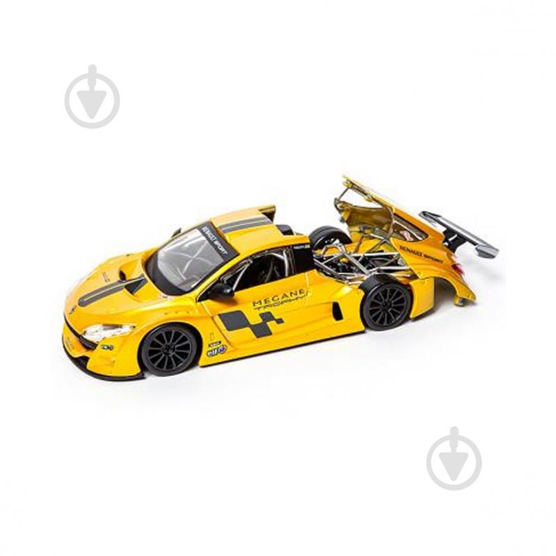 Автомодель Bburago 1:24 Renault Megane Trophy желтый металлик 18-22115 - фото 4