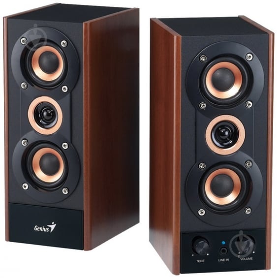 Акустична система Genius SP-HF800A (31730997100) 2.0 wood - фото 1