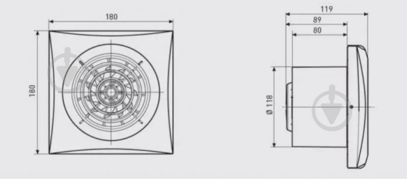 Вытяжной вентилятор Soler&Palau для ванной с таймером SILENT-200 CRZ - фото 5 Вытяжной вентилятор Soler&Palau для ванной с таймером SILENT-200 CRZ - фото 5