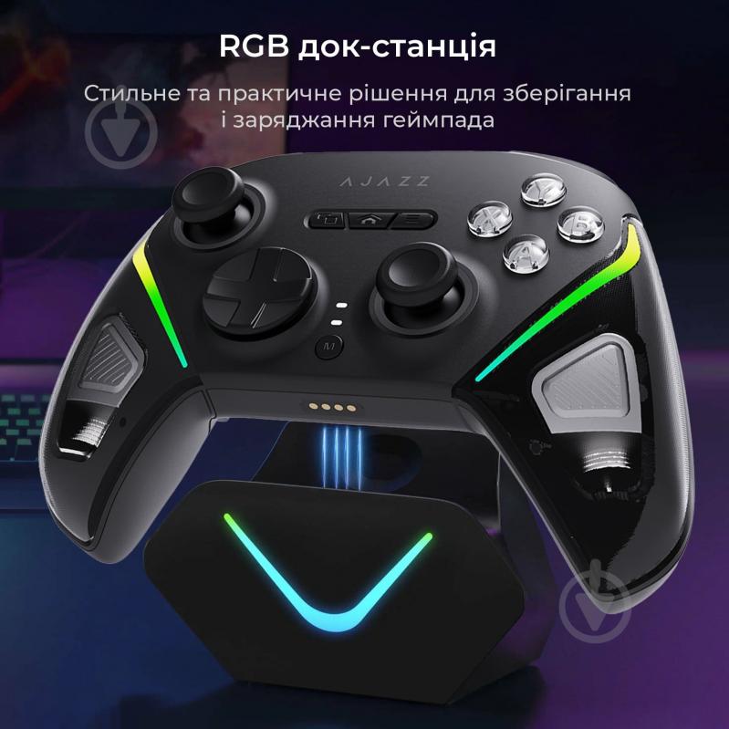Геймпад беспроводной Ajazz GP100S-B Black с док-станцией (Switch/PC/iOS/Android) - фото 12