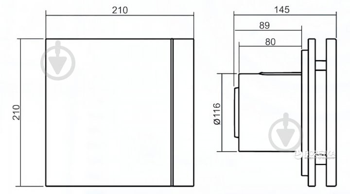 Вытяжной вентилятор Soler&Palau для ванной SILENT-200 CZ DESIGN 3C - фото 15