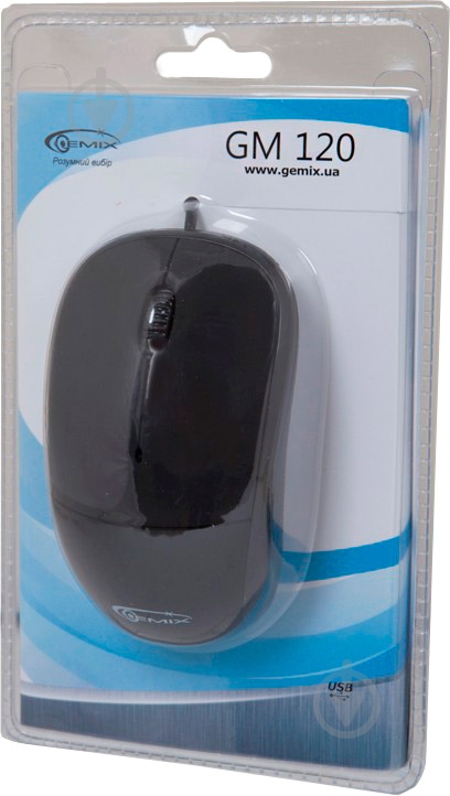 Миша Gemix GM 120 black - фото 4 Миша Gemix GM 120 black - фото 4