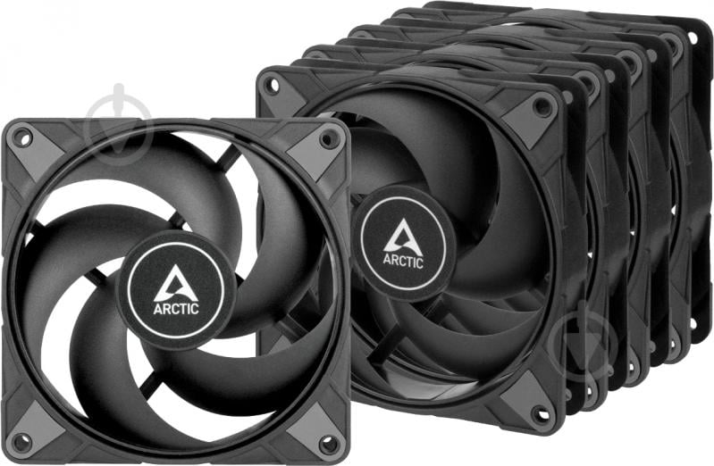 Набор вентиляторов для корпуса Arctic P12 Max (5-Fan Pack) black - фото 1