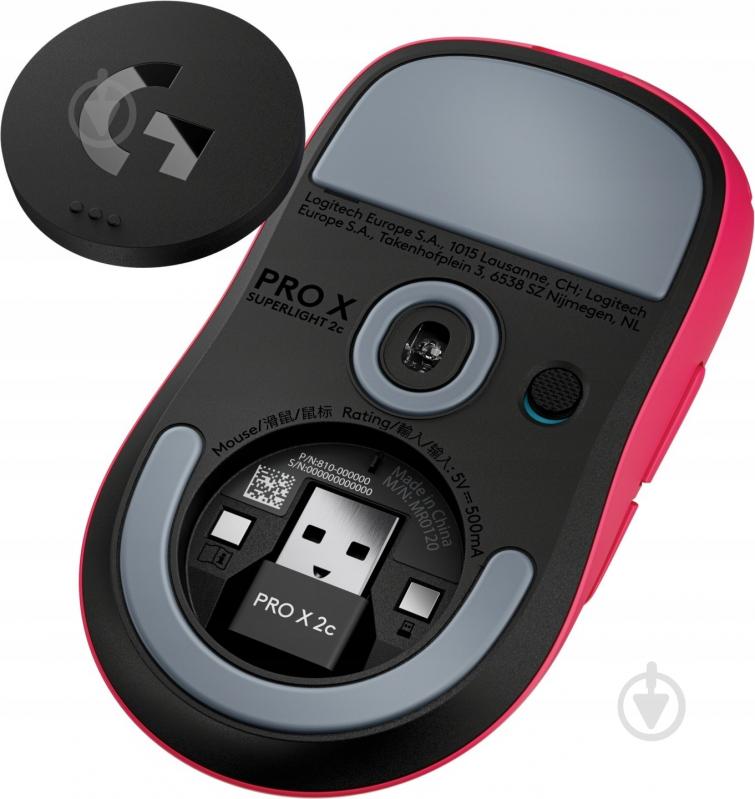 Ігрова миша Logitech G PRO X SUPERLIGHT 2c Compact pink (L910-007545) - фото 7 Ігрова миша Logitech G PRO X SUPERLIGHT 2c Compact pink (L910-007545) - фото 7