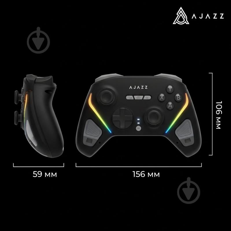 Геймпад бездротовий Ajazz GP100 Black (Switch/PC/iOS/Android) - фото 15