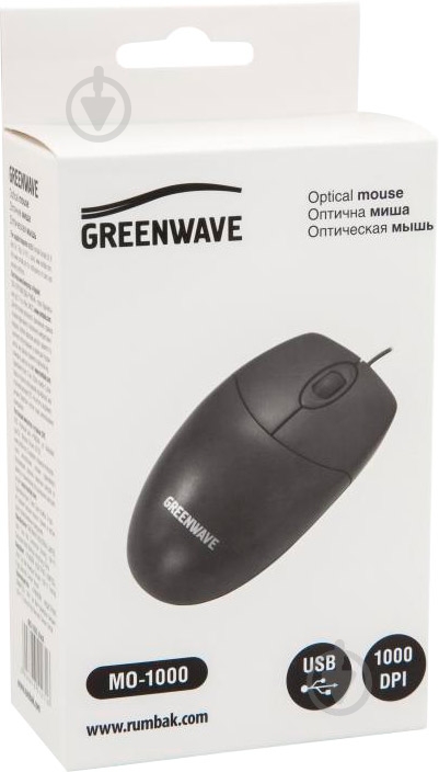 Мышь Greenwave MО-1000 black - фото 3