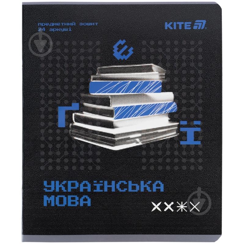 Зошит предметний 24 арк. лінійка Techno українська мова KITE - фото 1