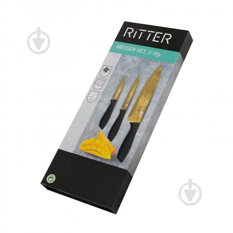 Набір ножів Ritter Gold 3 предмети 29-305-151 - фото 3 Набір ножів Ritter Gold 3 предмети 29-305-151 - фото 3