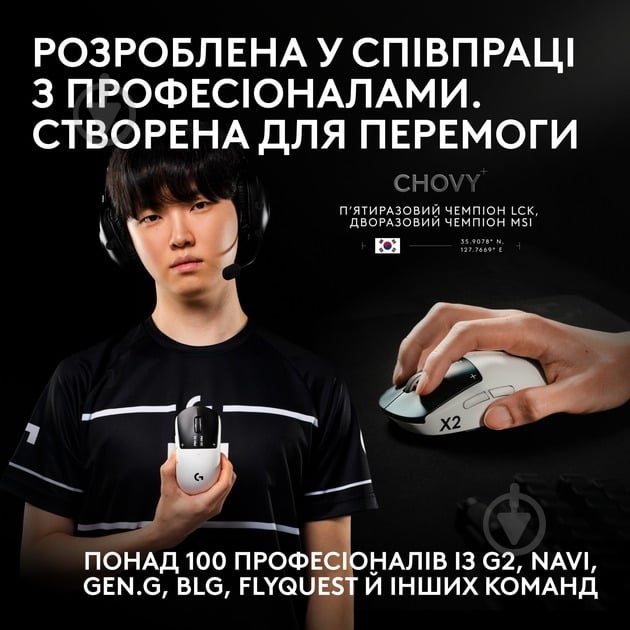 Игровая мышь Logitech G PRO X2 SUPERSTRIKE LIGHTSPEED white (L910-007776) - фото 10