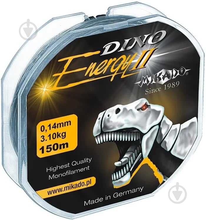 Леска Mikado Dino Energy II 150м 0,20мм 5,4кг (прозрачный) 2 шт. - фото 1