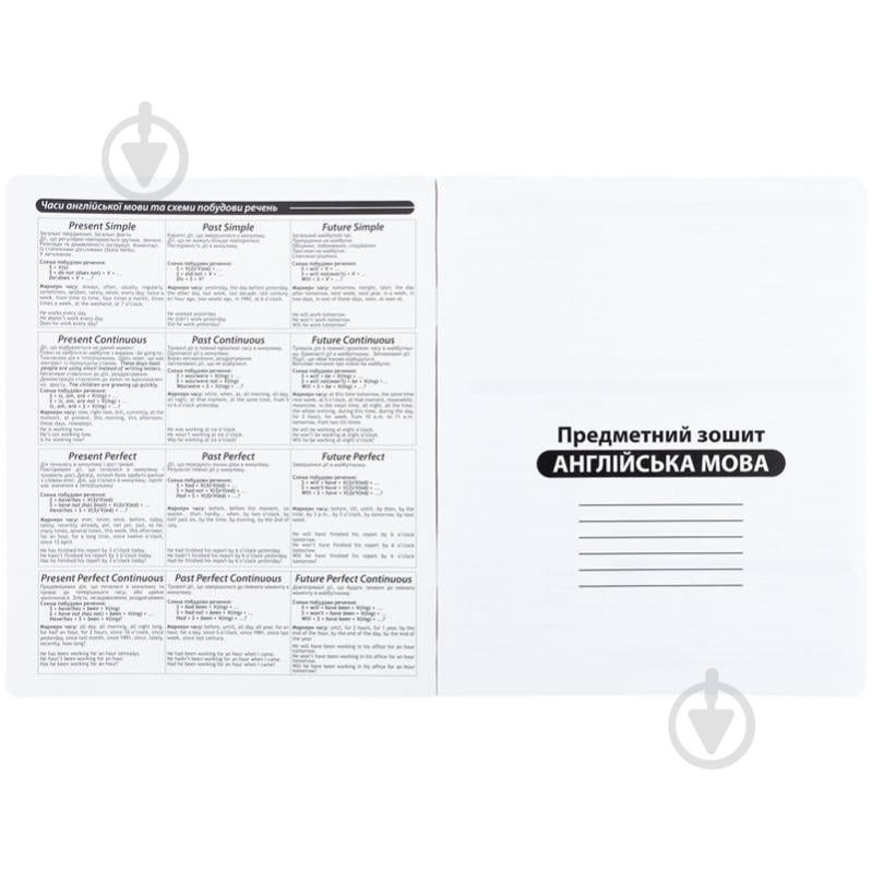 Зошит предметний 48 арк. лінійка Techno English KITE - фото 2