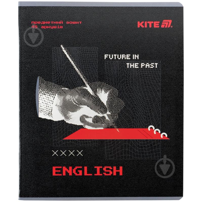 Зошит предметний 48 арк. лінійка Techno English KITE - фото 1