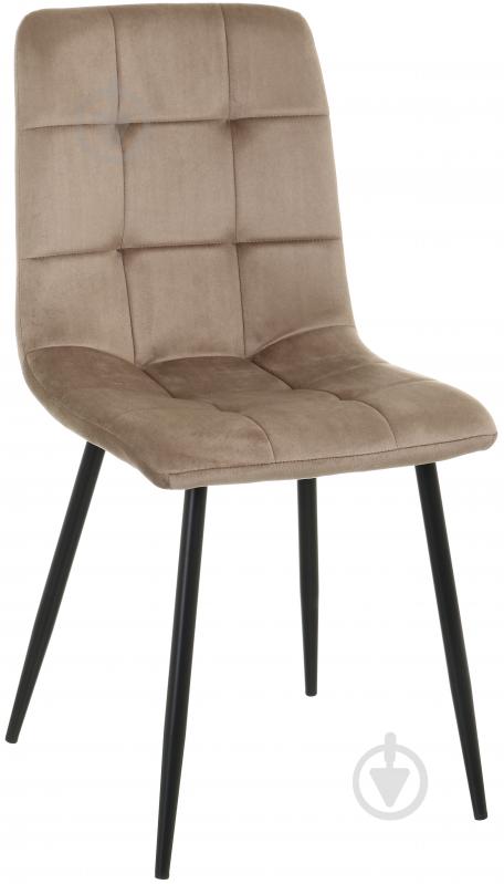 Стул Альфа бежевый / черный - фото 1