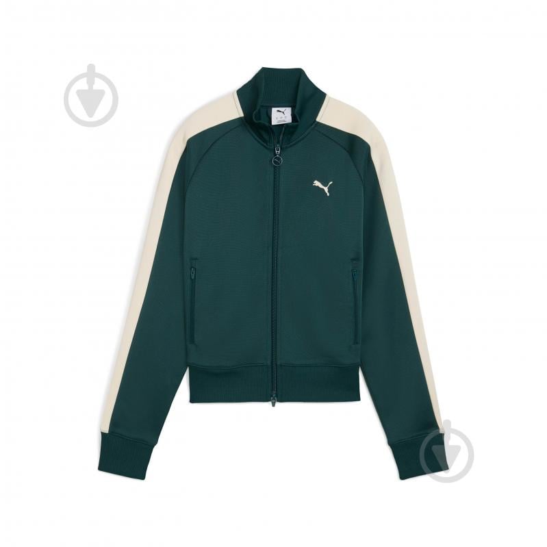 Джемпер Puma T7 ALWAYS ON Short Track Jacket 62979675 р.L зелений - фото 6