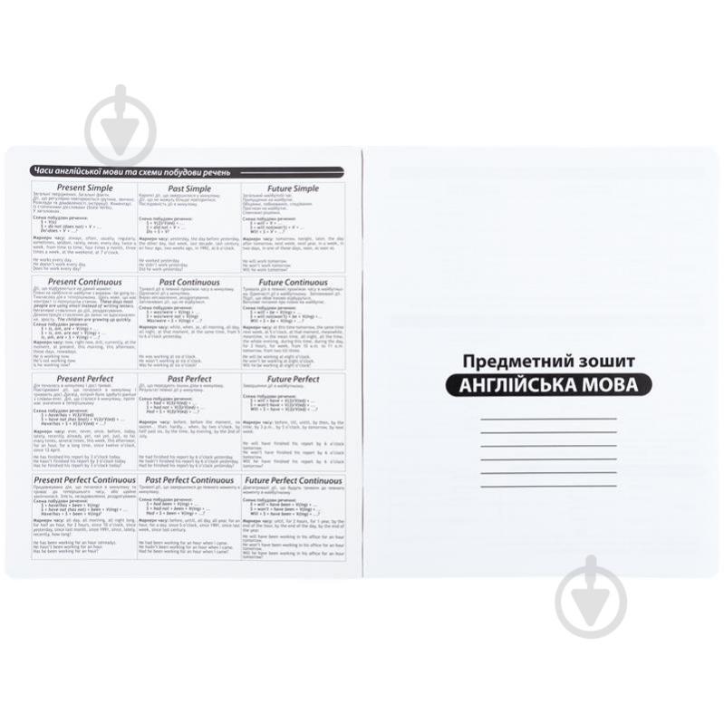 Зошит предметний 48 арк. лінійка Kuromi English KITE - фото 2