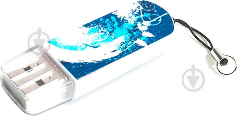 Флеш-пам'ять USB Transcend 16Gb Mini 16 ГБ USB 2.0 blue (49412) - фото 1