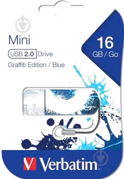 Флеш-пам'ять USB Transcend 16Gb Mini 16 ГБ USB 2.0 blue (49412) - фото 3