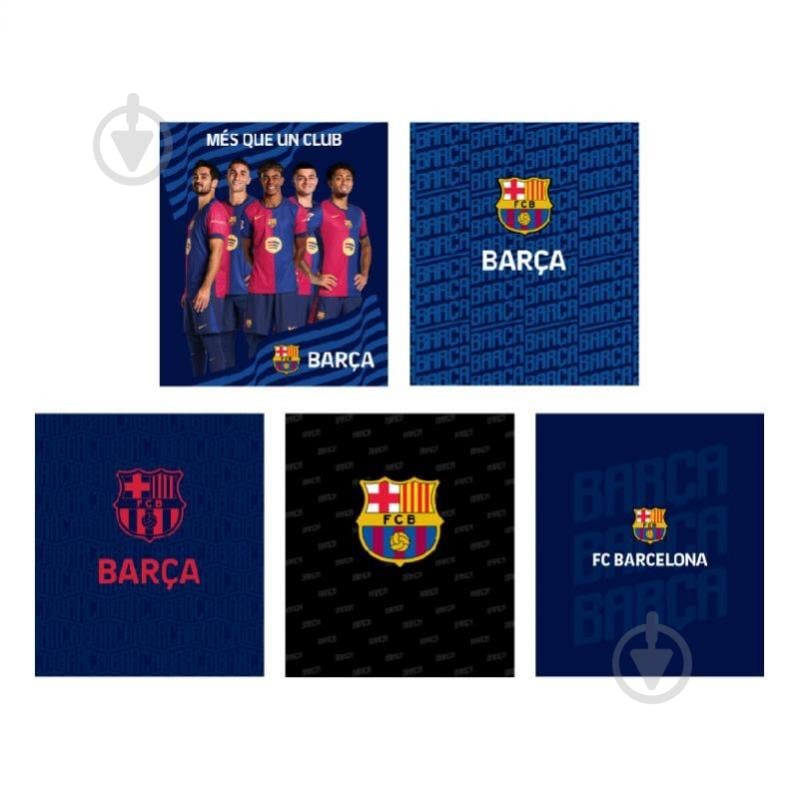 Зошит шкільний 24 арк. клітинка FC Barcelona BC25-238 KITE - фото 1