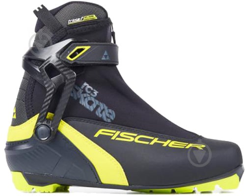 Ботинки для беговых лыж FISCHER RC3 Skate р. 42 S15619 черный с желтым - фото 1