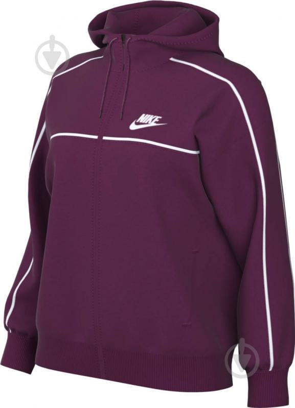 Джемпер Nike W NSW MLNM ESSNTL FLC FZ HDY CZ8338-610 р.XS бордовый - фото 7