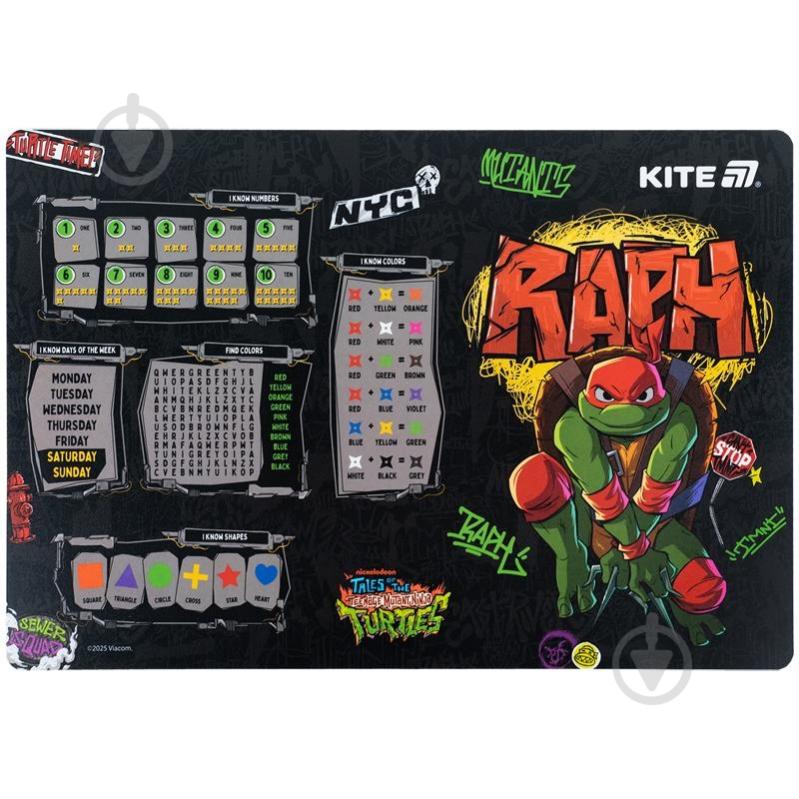 Подкладка настольная NT25-207 Ninjia Turtles KITE - фото 1 Подкладка настольная NT25-207 Ninjia Turtles KITE - фото 1