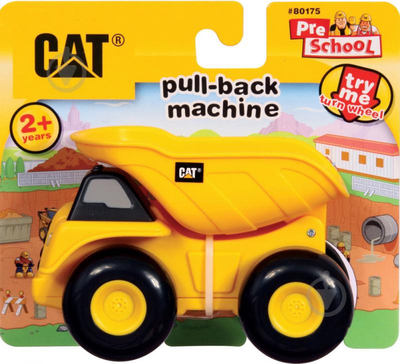 Іграшка Toy State Інерційна міні-техніка самоскид Preschool CAT 12 см 80191 - фото 2