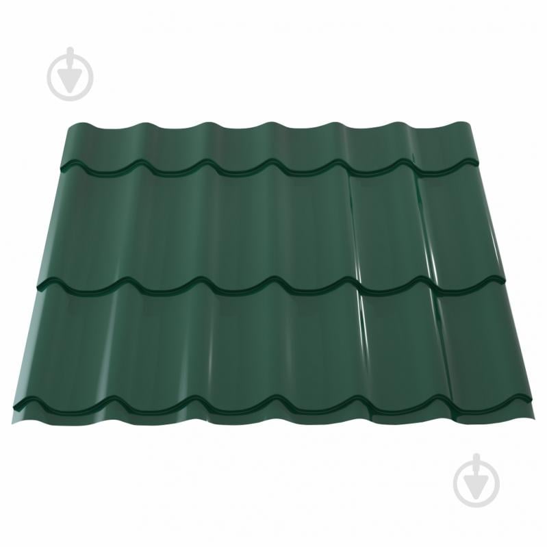 Металочерепиця PSM PROFILE 1180x2250 мм RAL 6005 зелена - фото 1