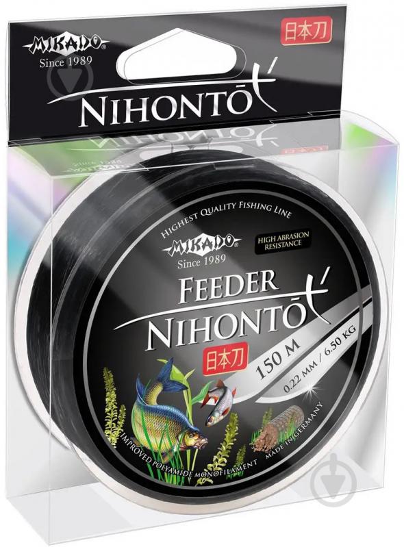 Леска Mikado Nihonto Feeder 150м 0,18мм 4,95кг (черный) - фото 1