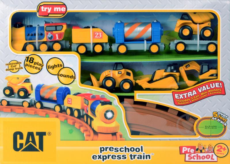 Железная дорога Toy State Preschool Express Train CAT 80408 - фото 2