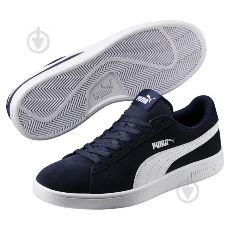 Кроссовки мужские зимние Puma Puma Smash v2 36498904 р.41 темно-синие - фото 2