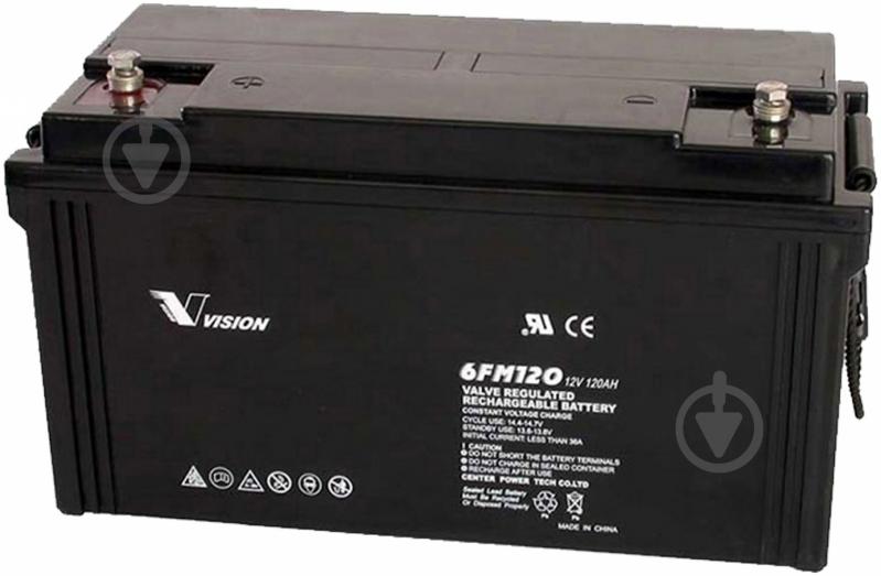 Аккумулятор Vision Vision 12V 120Ah (6FM120E-X) 1 шт. (6FM120E-X) - фото 1