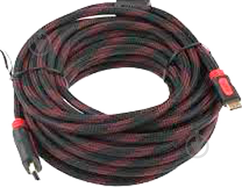 Кабель HDMI 5 м красный с черным HDMI - фото 2