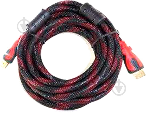 Кабель HDMI 5 м красный с черным HDMI - фото 1