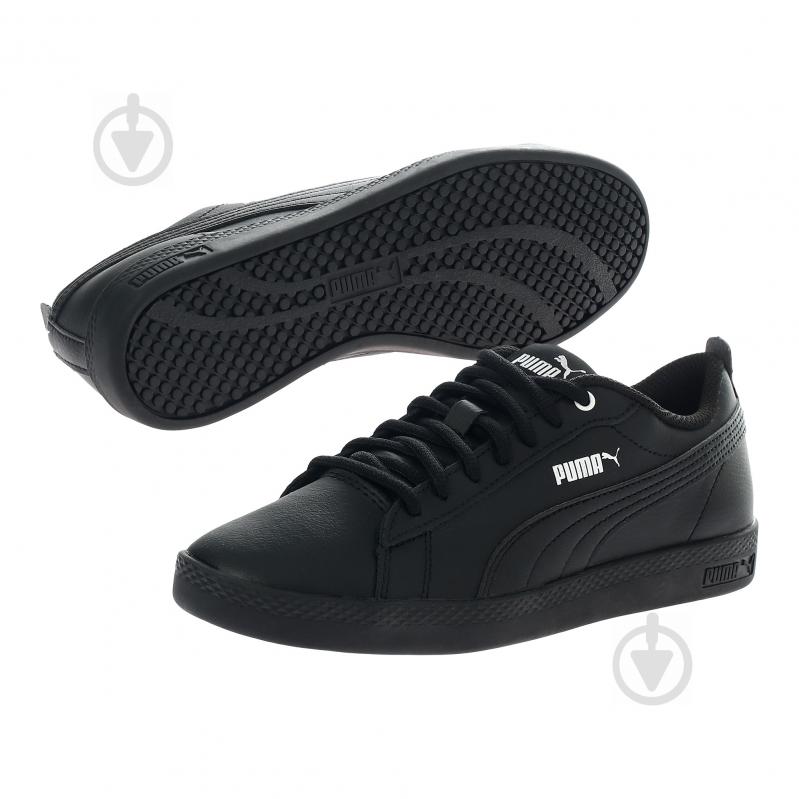 Кроссовки женские демисезонные Puma Puma Smash Wns v2 L 36520803 р.37 черные - фото 2