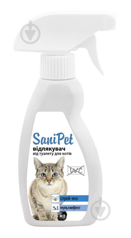 Спрей ProVET відлякувач від місць не призначених для туалету для котів SaniPet 250 мл - фото 1